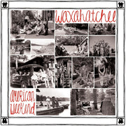 the album cover for Waxahatchee - American Weekend - Red/White Swirl Vinyl [Colored Vinyl]