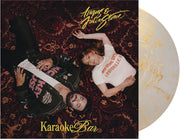 the album cover for Angus & Julia Stone - Karaoke Bar [Indie Exclusive Gold/Clear Smoky Marble]