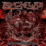 the album cover for Lock Up - Necropolis Transparent - Red Vinyl [Colored Vinyl] (Red)