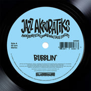 the album cover for Jazz Akrobatiks (Awon, Beneficence, Doodlebug & Jazz Spastiks) - Bubblin'