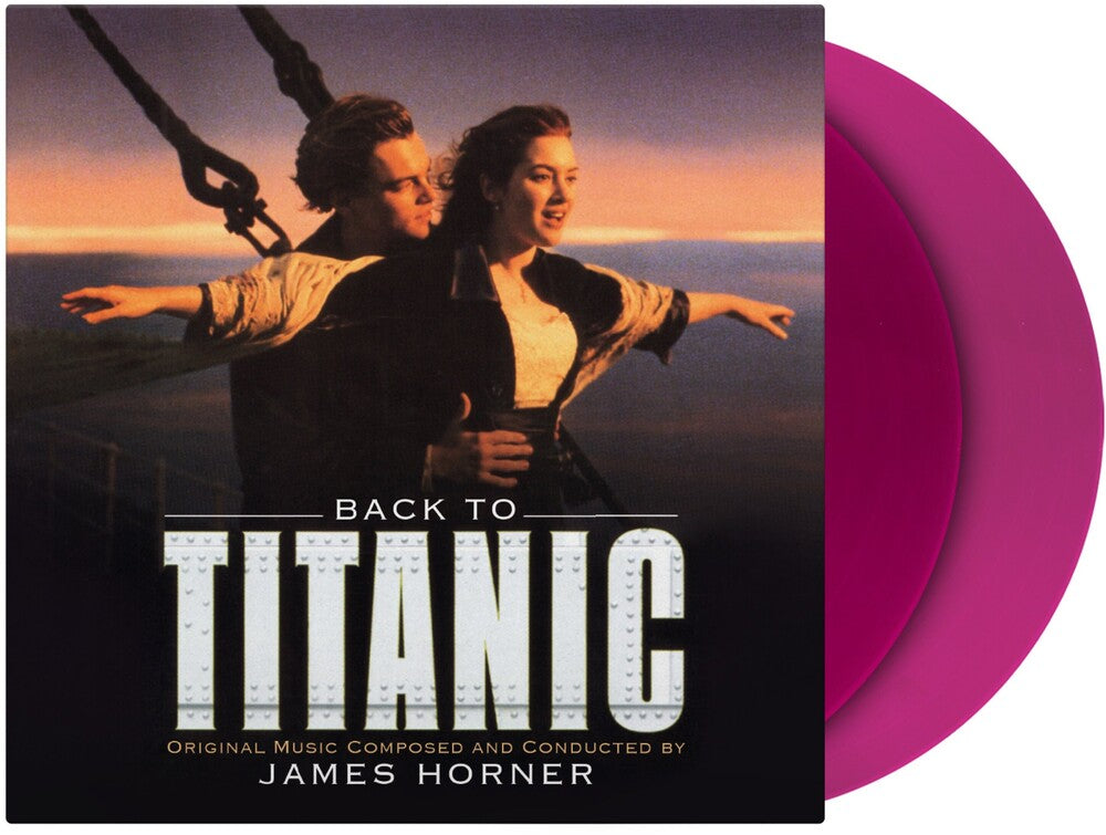 the album cover for James Horner  (Colv) (Ltd) (Ogv) (Viol) - Back To Titanic - O.S.T. [Colored Vinyl] [Limited Edition] [180 Gram] (Viol)