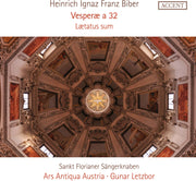 the album cover for Ars Antiqua Austria / Gunar Letzbor - Heinrich Ignaz Franz Biber: Vesperae A 32