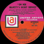 John Barry : On Her Majesty's Secret Service (Original Motion Picture Soundtrack) (LP, Album)
