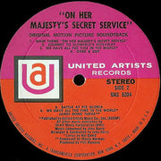 John Barry : On Her Majesty's Secret Service (Original Motion Picture Soundtrack) (LP, Album)
