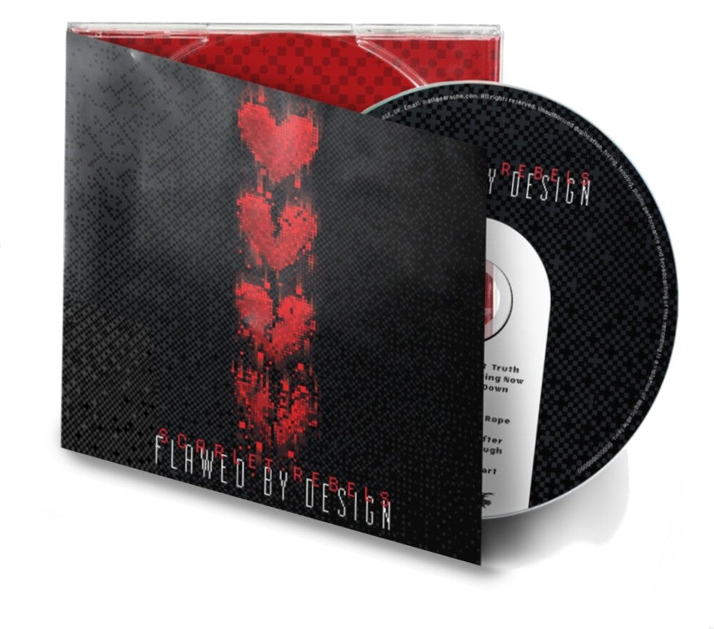 the album cover for Scarlet Rebels - Flawed By Design [Digipak]