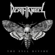 the album cover for Death Angel - Evil Divide (2lp/gatefold/clear / Black Splatter Vinyl) (i)