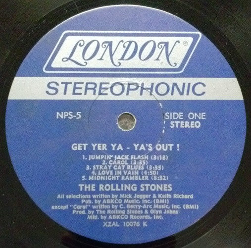 The Rolling Stones : Get Yer Ya-Ya's Out! The Rolling Stones In Concert (LP, Album, Pin)