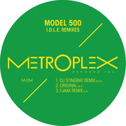 the album cover for Model 500 - I.d.l.e. Remixes