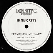the album cover for Inner City & Kevin Saunderson - Pennies From Heaven (roland Leesker Remix)