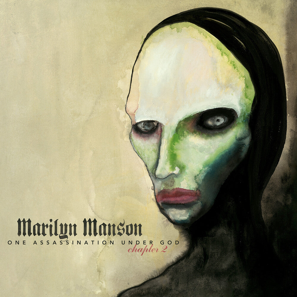 the album cover for Marilyn Manson - One Assassination Under God - Chapter 2 [Green and Blue Marble]