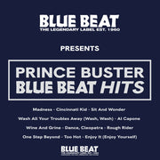 the album cover for Prince Buster - Blue Beat Hits