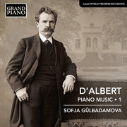 the album cover for Sofja Gülbadamova - D'albert: Pno Music Vol. 1