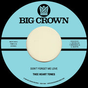 the album cover for Thee Heart Tones - Don't Forget Me Love B/W Sing Your Song