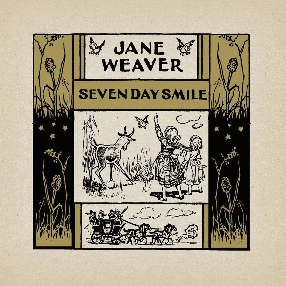 the album cover for Jane Weaver - Seven Day Smile - Gold [Colored Vinyl] (Gold)