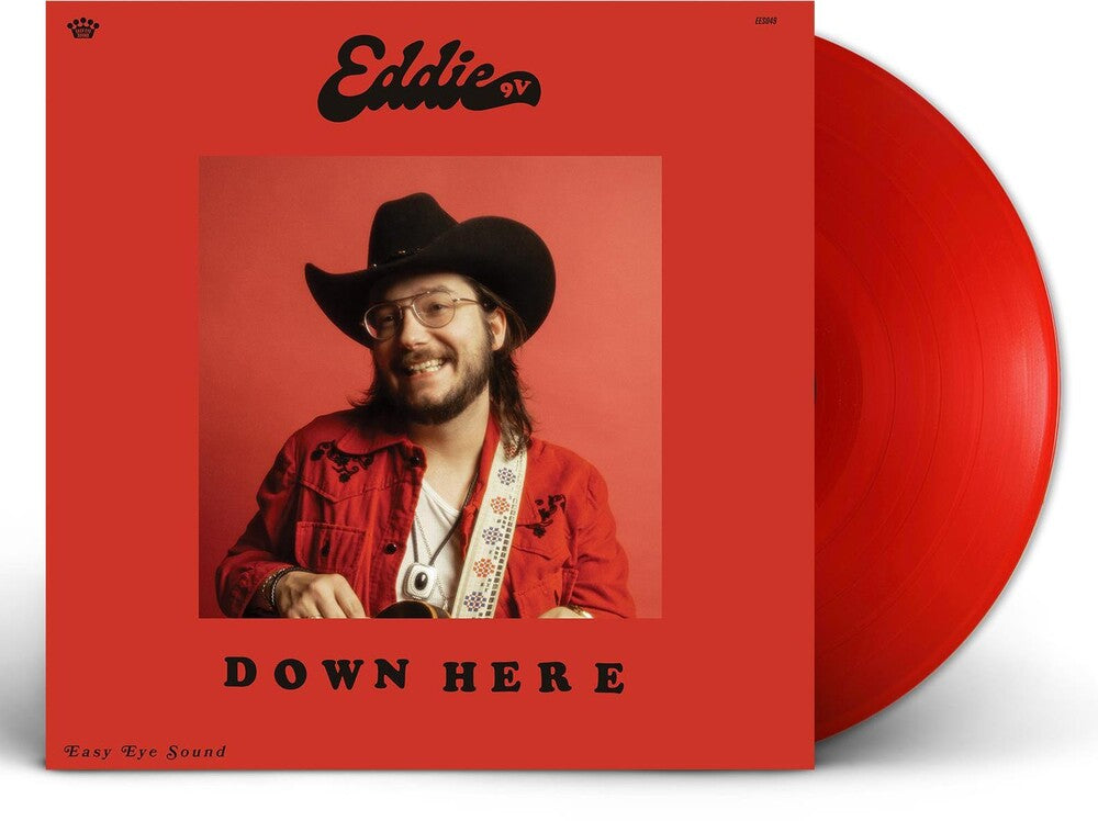 the album cover for Eddie 9V - Down Here [Translucent Ruby Red]