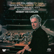 the album cover for Von Herbert Karajan  / Berliner Philharmoniker - Sibelius: Tone Poems, Symphonies 4 & 5