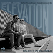the album cover for Benyamin Nuss - Elevation - Concertos For Harmonica & Piano