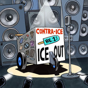 the album cover for Various Artists - Contra-Ice Vol. 1: Ice Out [Indie Exclusive Orange/Blue]