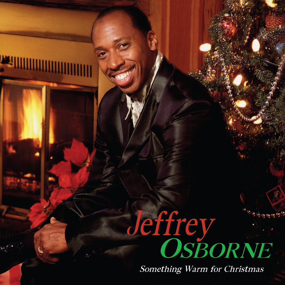 the album cover for Jeffrey Osborne - Something Warm For Christmas [Colored Vinyl] [Limited Edition] (Red)