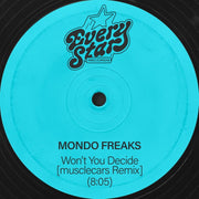 the album cover for Mondo Freaks - Won't You Decide (Musclecars Remix)