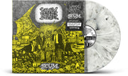 the album cover for Napalm Death - Scum - 40th Anniversary [Indie Exclusive Black and White Marble]