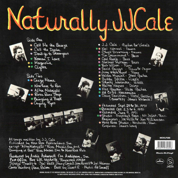 J.J. Cale : Naturally (LP, Album, RE, 180)