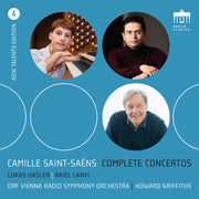 the album cover for ORF Vienna Radio Symphony Orchestra - Saint-Saens: Complete Cons Vol. 4