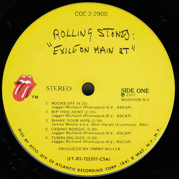 The Rolling Stones : Exile On Main St. (2xLP, Album, CSM)