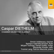 the album cover for Dimitri Ashkenazy - Caspar Diethelm: Chamber Music For Clarinet