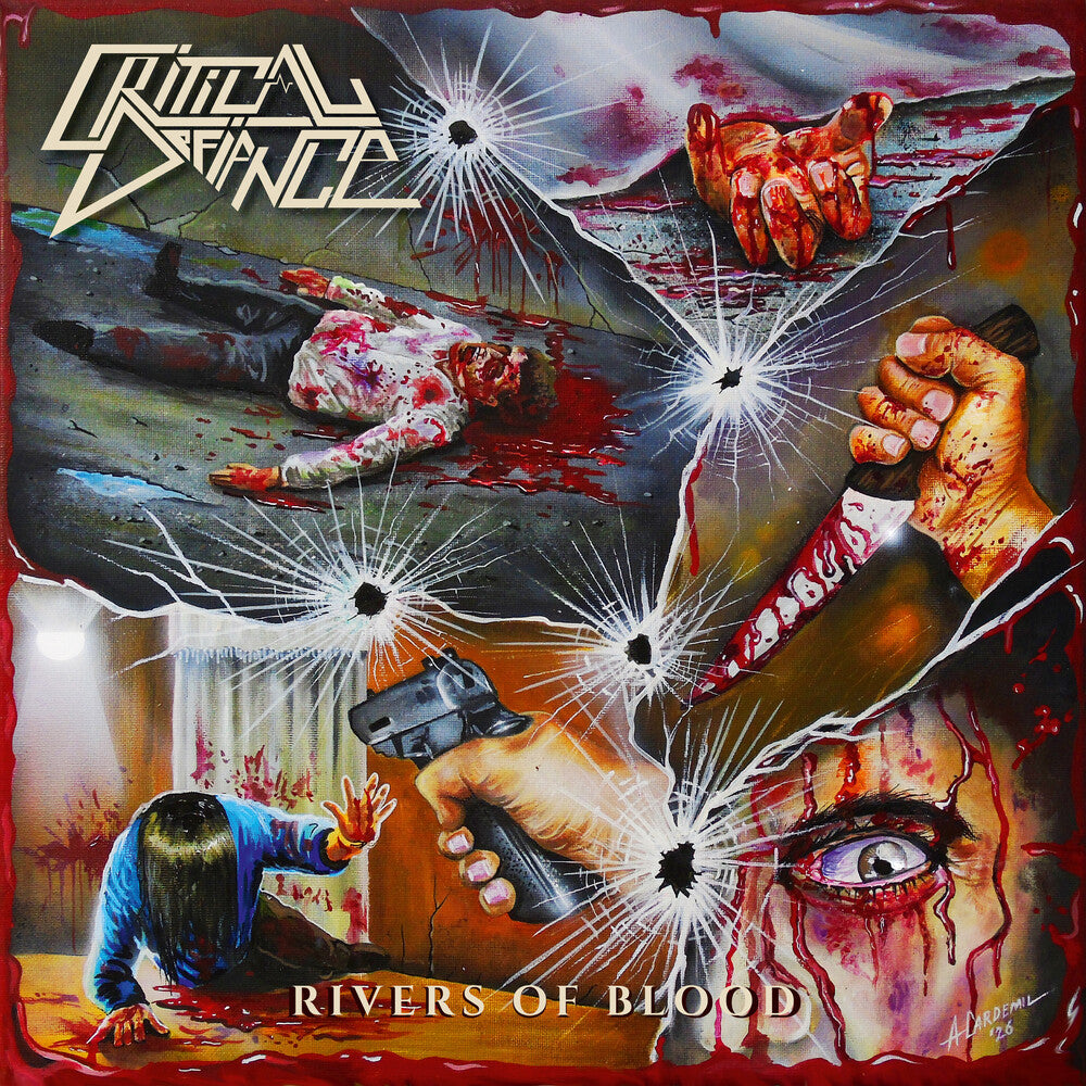 the album cover for Critical Defiance - Rivers Of Blood