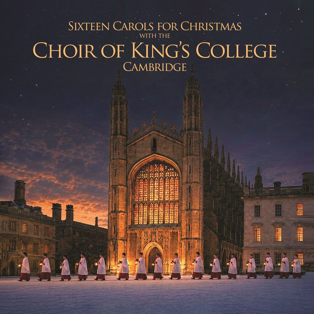 the album cover for Choir of King's College Cambridge - Sixteen Carols For Christmas