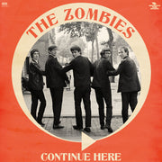 the album cover for The Zombies - Continue Here - Mono Remastered [Indie Exclusive Coke Bottle Clear]