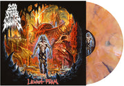 the album cover for 200 Stab Wounds - Lowest Form [Rigor Mortis - Yellow Orange Black Marble]