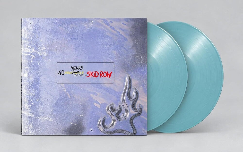 the album cover for Skid Row - 40 Seasons: The Best Of Skid Row (Blue) [Colored Vinyl]
