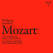 the album cover for Gli Geneve  Angeli - Mozart: The Complete Wind Concertos