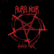 the album cover for Aura Noir - Hades Rise [Colored Vinyl] (Red)