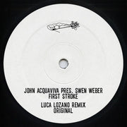 the album cover for John Acquaviva - Pres Swen Weber: First Stroke (Luca Lozano Remix)