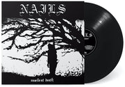 the album cover for Nails - Unsilent Death