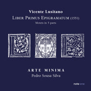 the album cover for Arte Minima - Liber Primus Epigramatum - Motets In 5 Parts