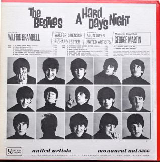 The Beatles : A Hard Day's Night (Original Motion Picture Sound Track) (LP, Album, Mono, RP)