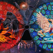 the album cover for Corrosion Of Conformity - Good God / Baad Man (Blue) [Clear Vinyl] (Gate) (Red)