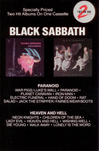 Black Sabbath : Paranoid / Heaven And Hell (Cass, Comp, Dol)