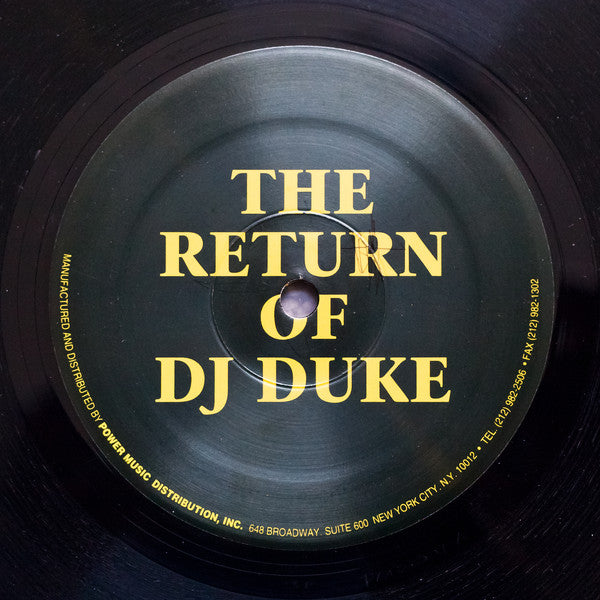 DJ Duke : The Return Of  DJ Duke (12")
