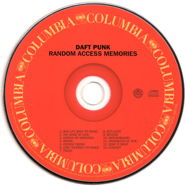 Daft Punk : Random Access Memories (CD, Album)