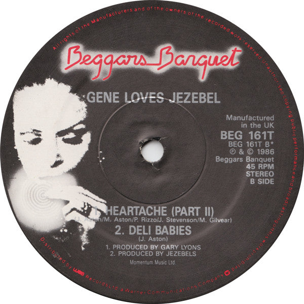 Gene Loves Jezebel : Heartache (12")