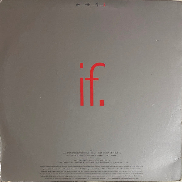 Janet Jackson : If (2x12", Promo)