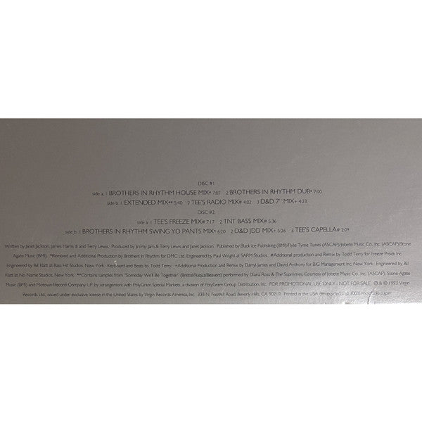 Janet Jackson : If (2x12", Promo)