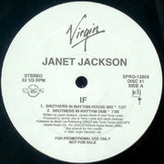 Janet Jackson : If (2x12", Promo)