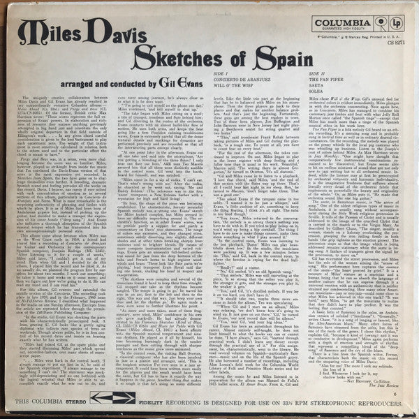 Miles* : Sketches Of Spain (LP, Album)