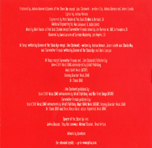 Queens Of The Stone Age : ...Like Clockwork (CD, Album, O-C)